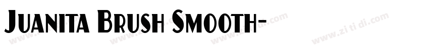Juanita Brush Smooth字体转换